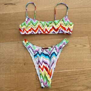 Missoni - Zig Zag Print Bikini in Multicolor